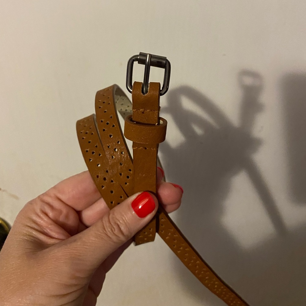 36 inch thin brown belt